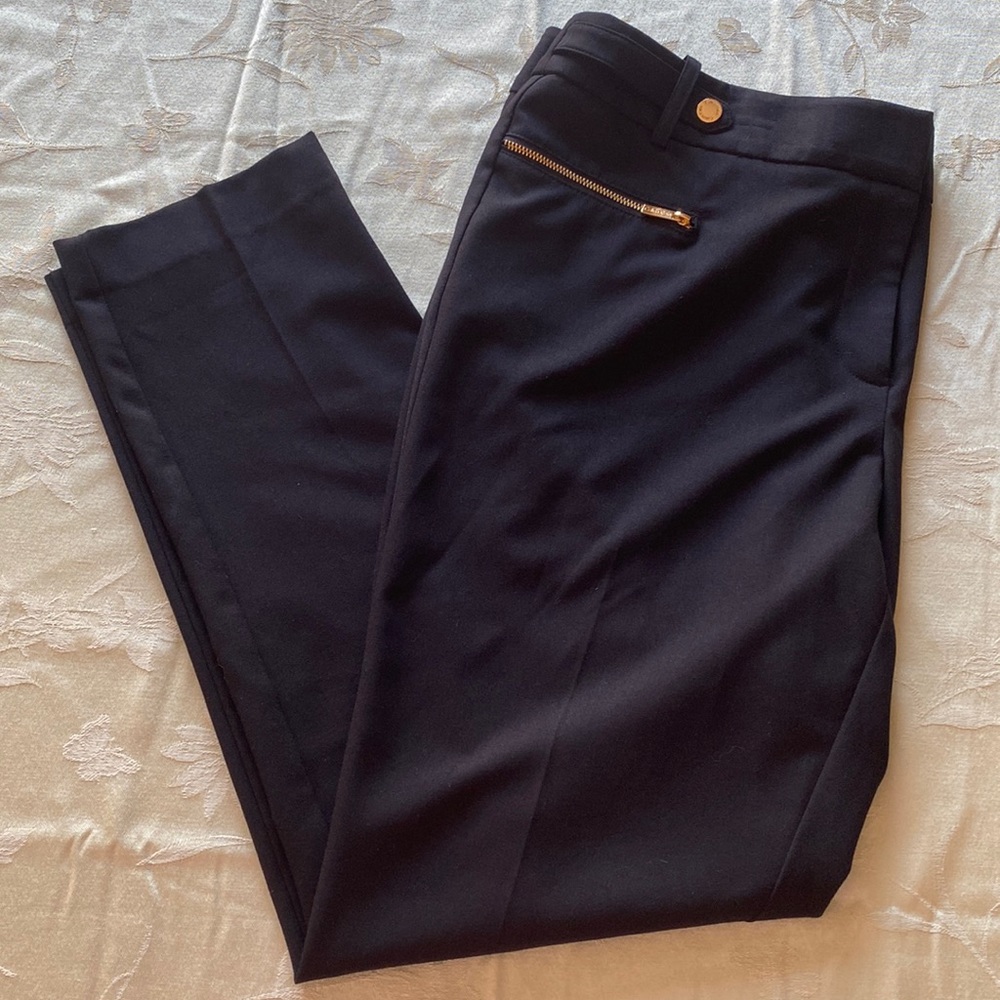 Women’s Calvin Klein Black Dress Pants Ankle, Slim Fit-Size 10